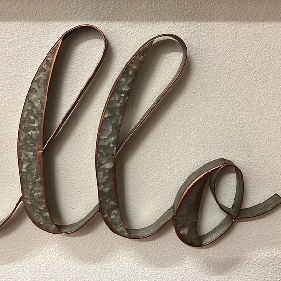 EUC Hello Sign 22 x 9 Galvanized Steel - Picture 3 of 6